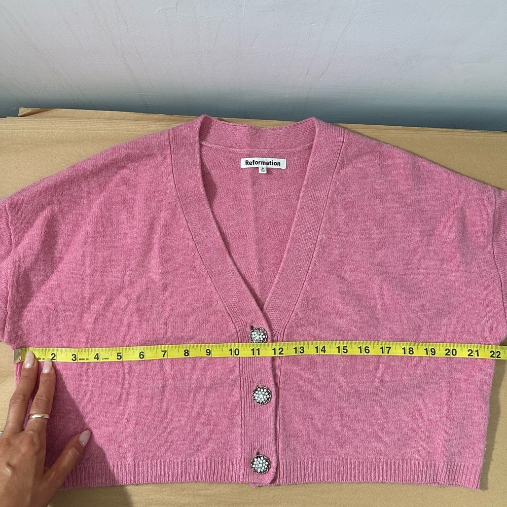 Reformation Val Regenerative Wool Cardigan - Picture 9 of 9